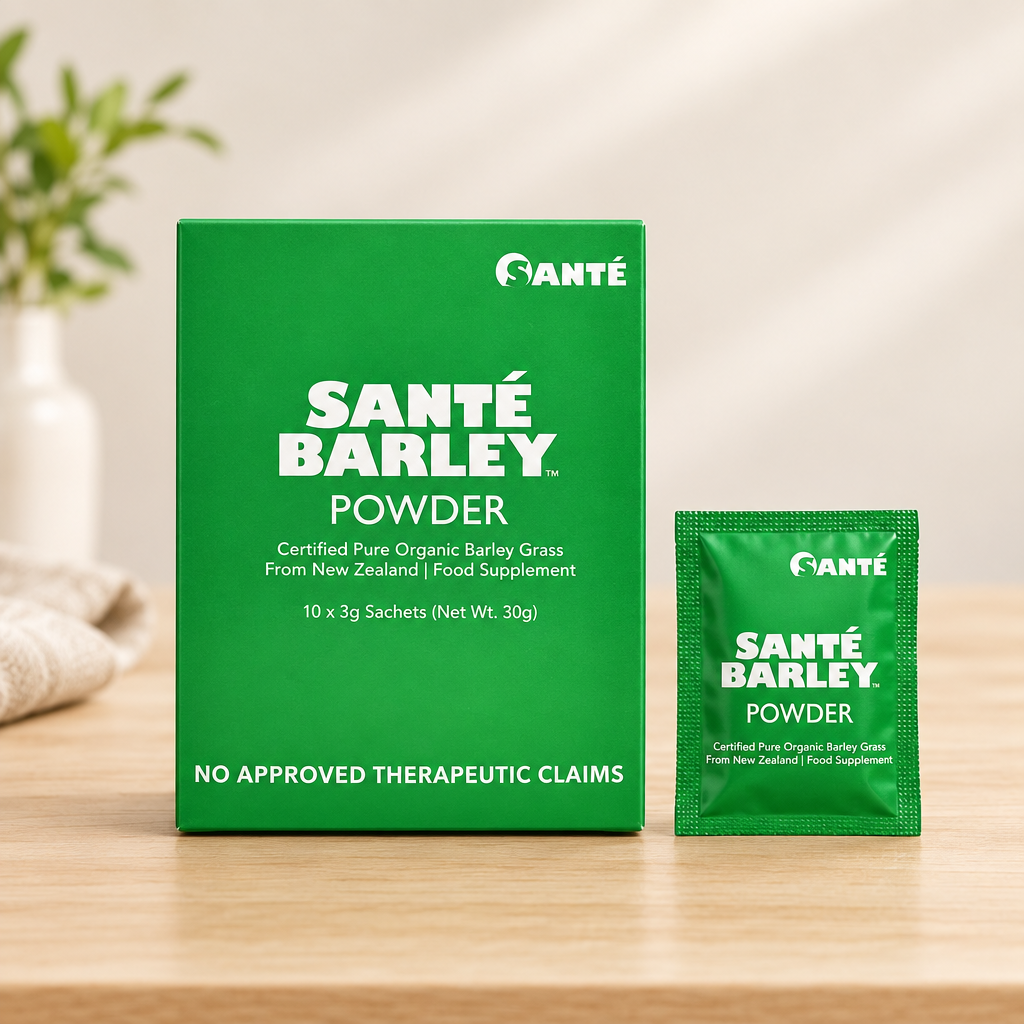 Santé Barley Powder (3gms x 10 sachets) with Stevia