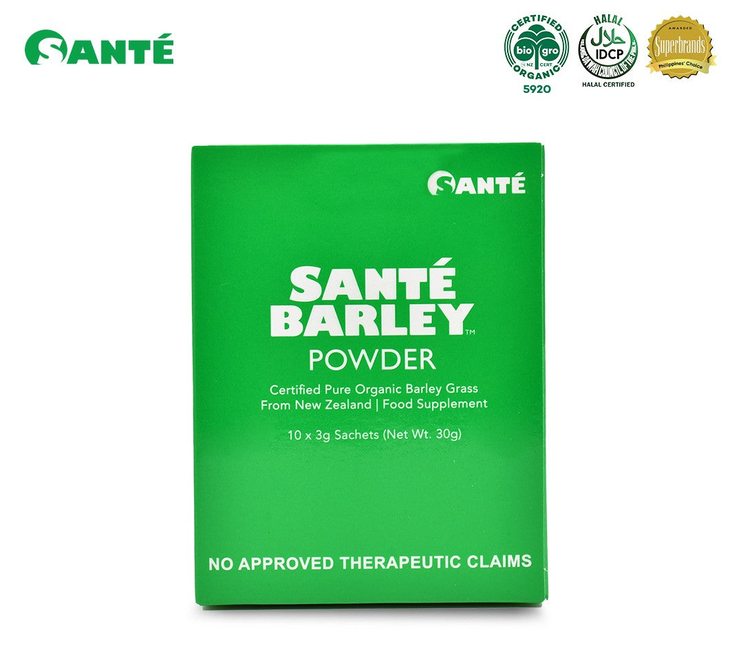 Santé Barley Powder (3gms x 10 sachets) with Stevia